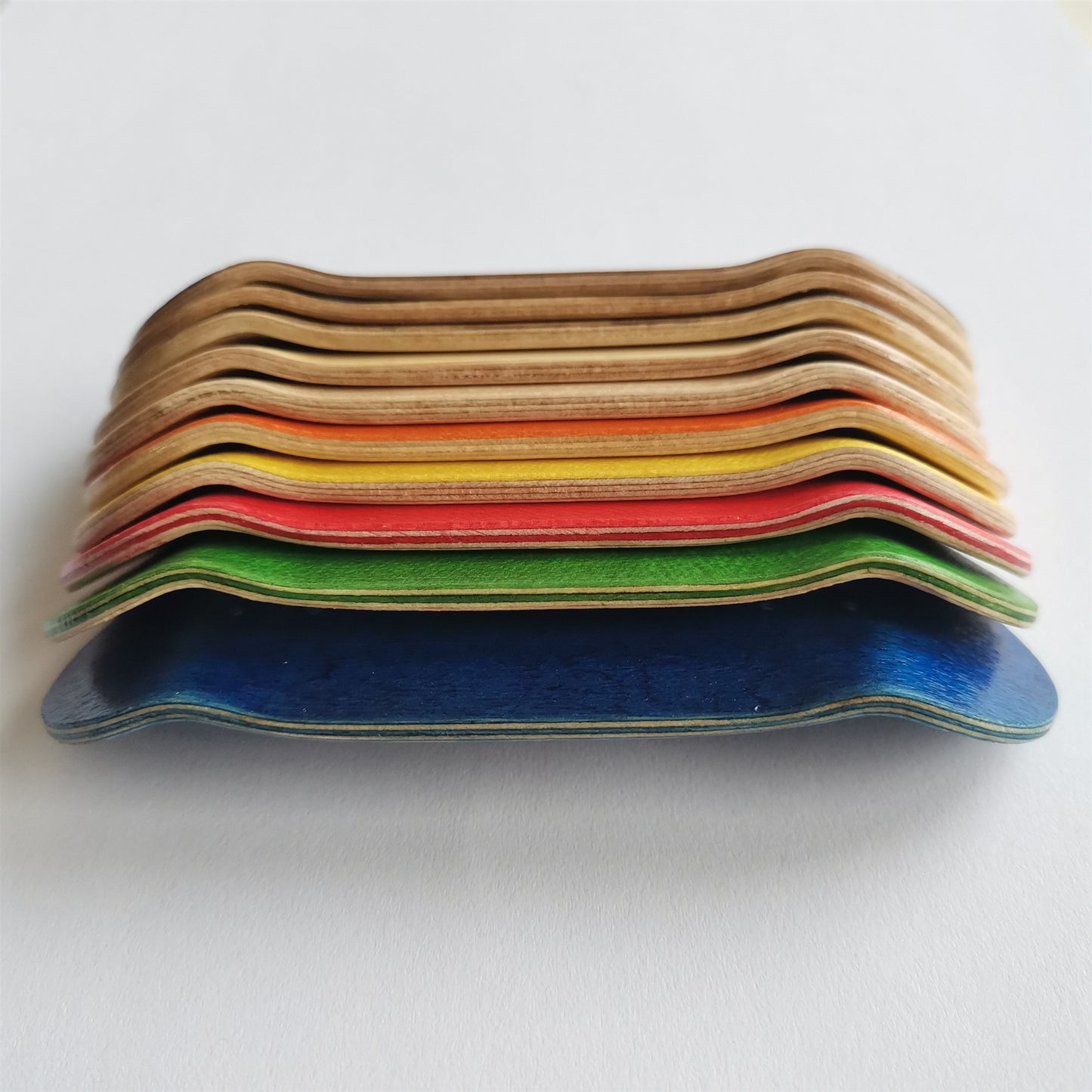 34mm Colored Wood Fingerboard Deck High Kick Deep Concave