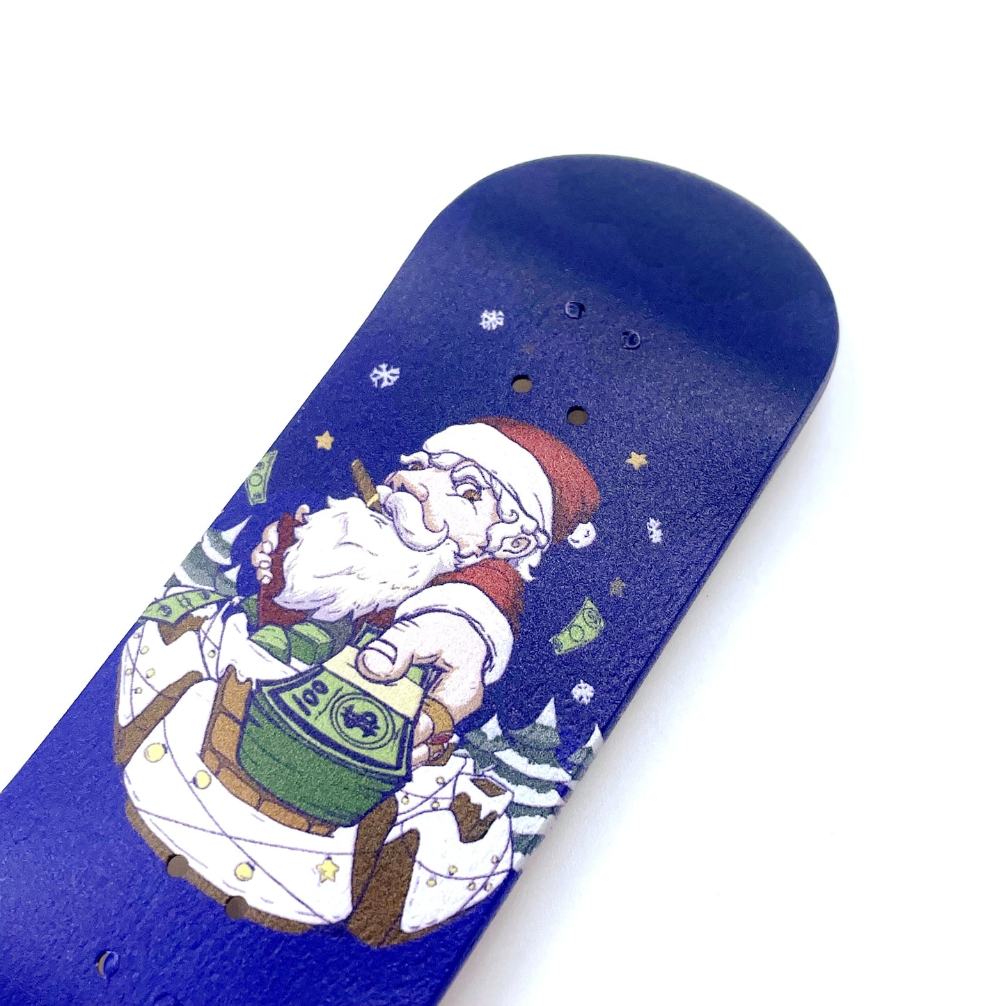34mm Christmas Fingerboard Deck Low Kick Shallow Concave