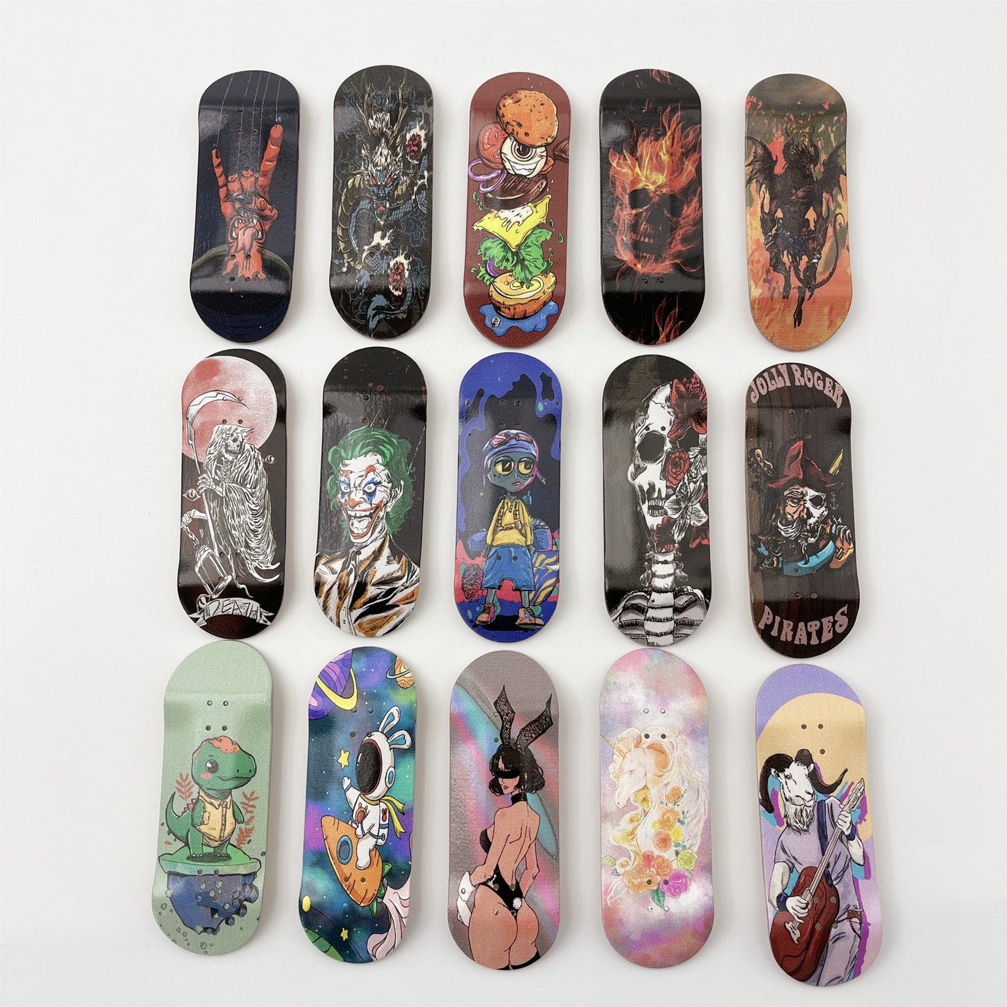 34mm Pro Fingerboard Deck High Kick Deep Concave