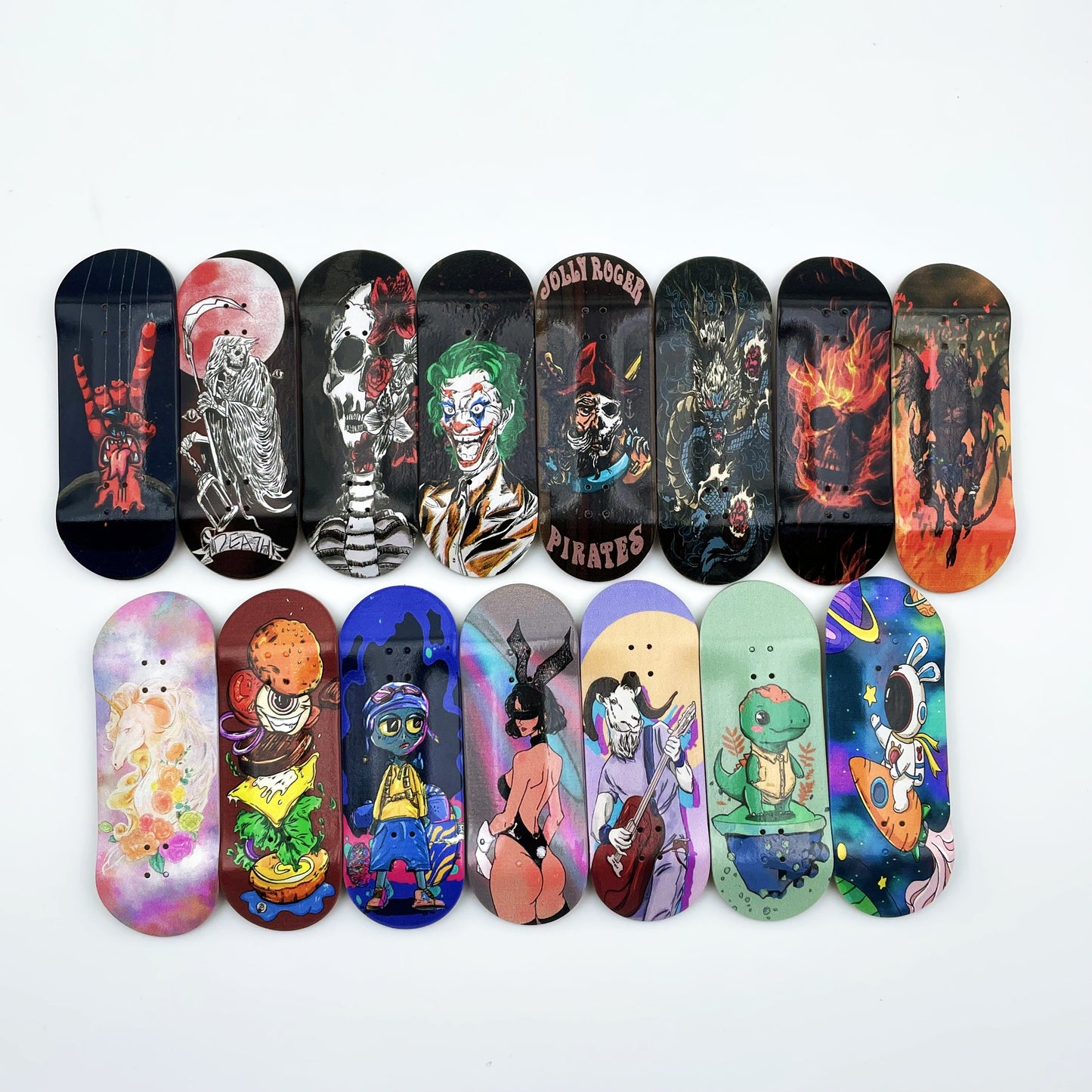 34mm Pro Fingerboard Deck High Kick Deep Concave