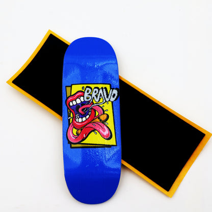 33mm Fingerboard Deck Street Shape High Kick with Graphic