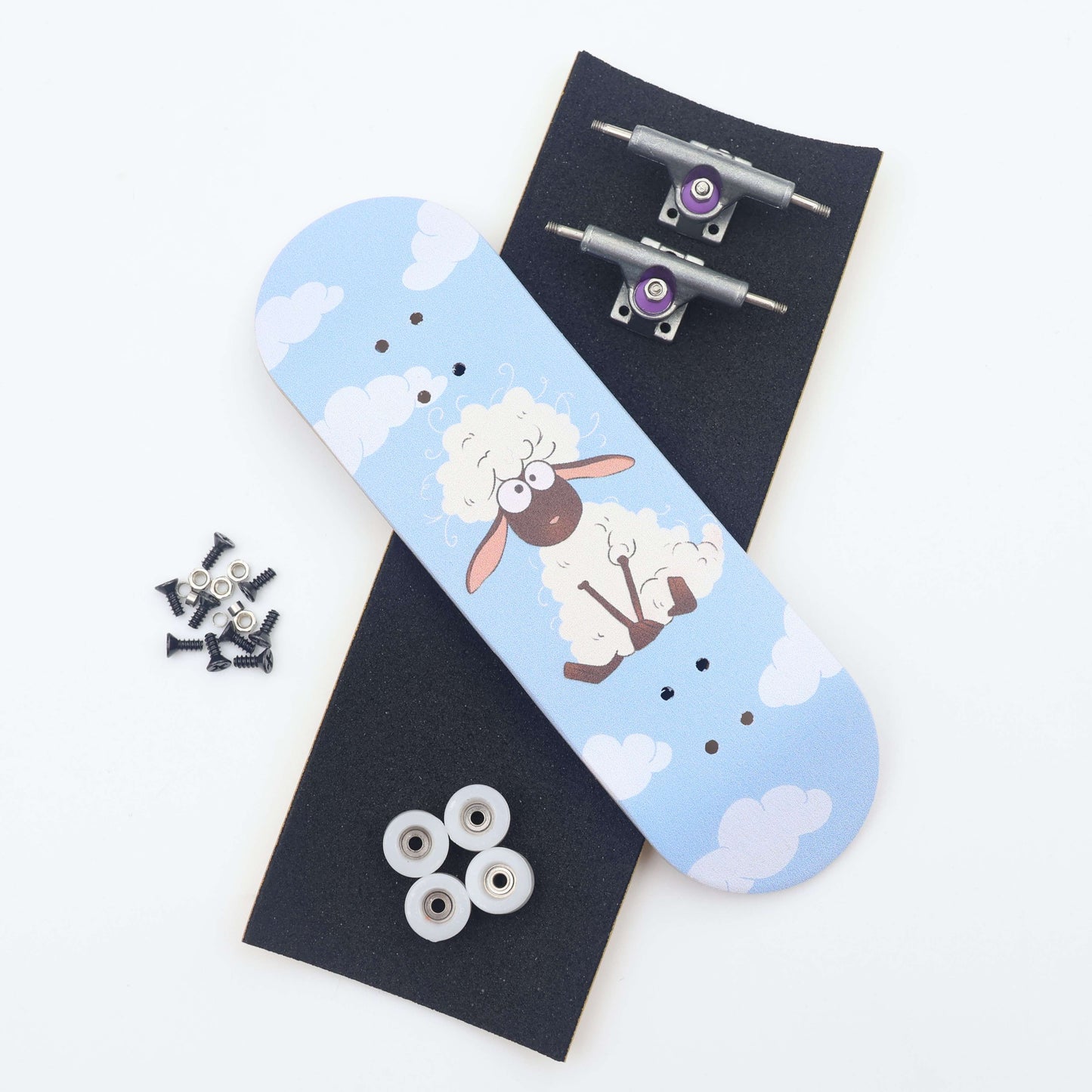 29mm Wooden Fingerboard Set with Pro Deck Metal Truck Bearing Wheels