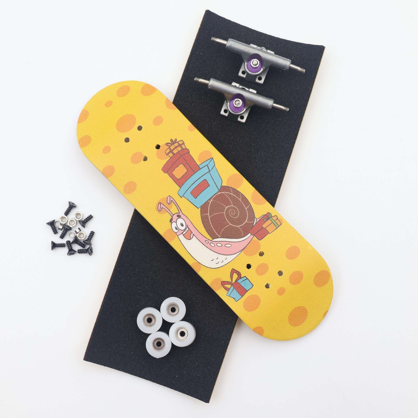 29mm Wooden Fingerboard Set with Pro Deck Metal Truck Bearing Wheels